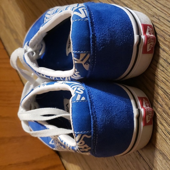 Vans Off the Wall Old Skool Blue Suede Mens size 10.5 - Picture 3 of 6